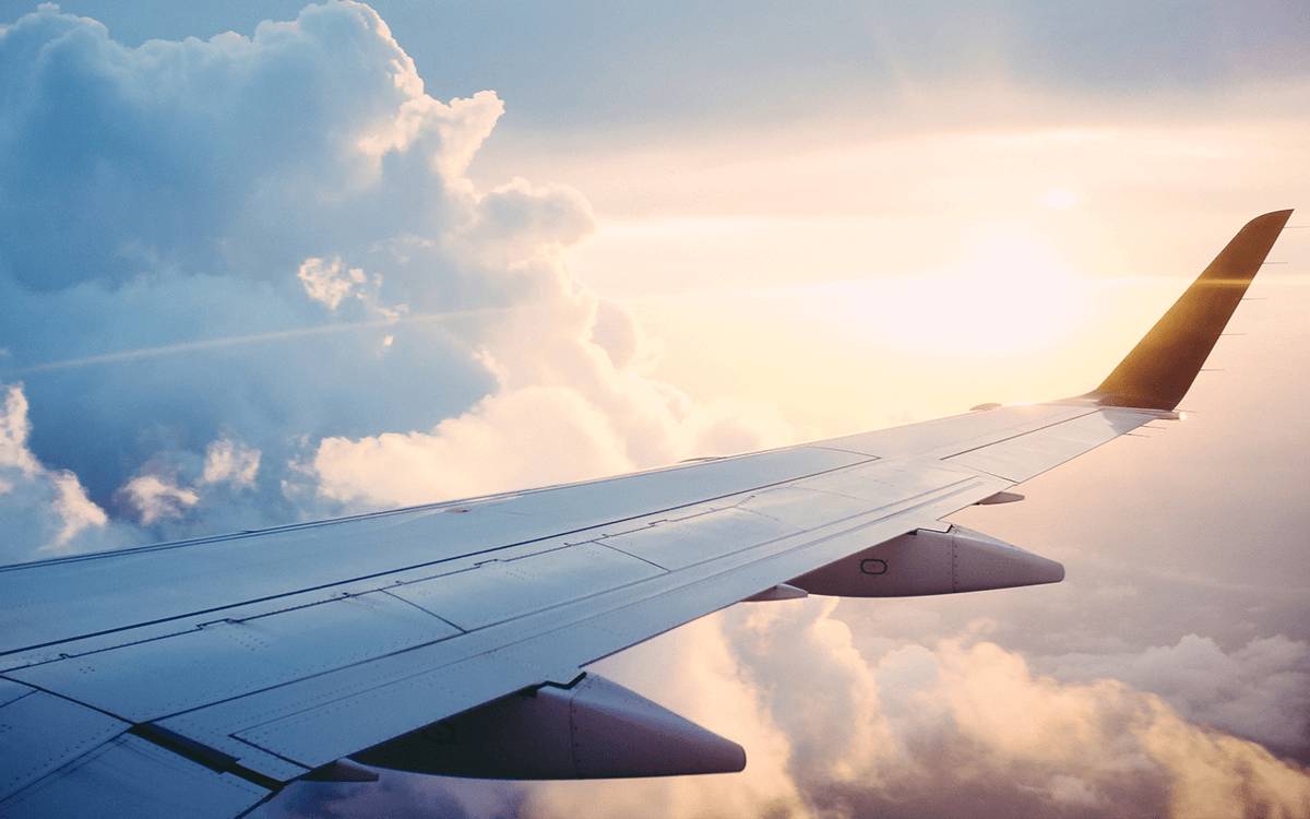 flying here